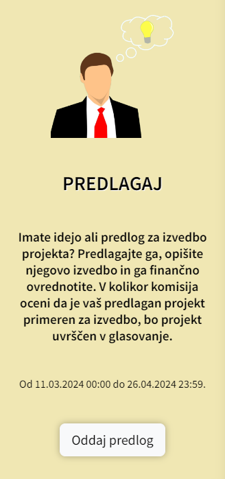 Oddaj predlog